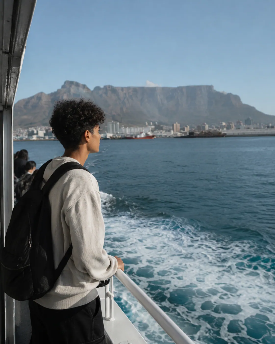 A delegate looking out across the Atlantic seaboard